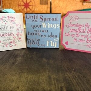 Inspirational Quote Decor Set
